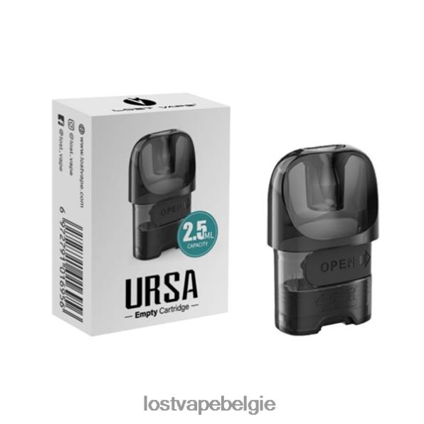 Lost Vape URSA vervangende peulen zwart (2 ml lege padcartridge) T44F2T215 - Lost Vape Pods Near Me